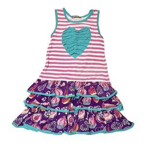 Jelly The Pug Tiered Cupcake Dress Size 8